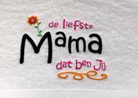 Handdoek de liefste mama dat