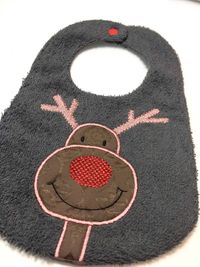 Kerst slabbetje Rudolf red nose r