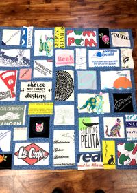 Quilt deken van dierbare tasjes