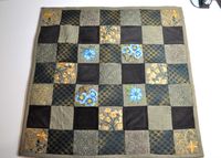 Quilt blokken met bloemen geborduurd 