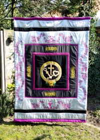 Quilt deken van hoop geloof en liefde voor verpleeghuis