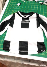 recycle voetbalshirt naar babymaat